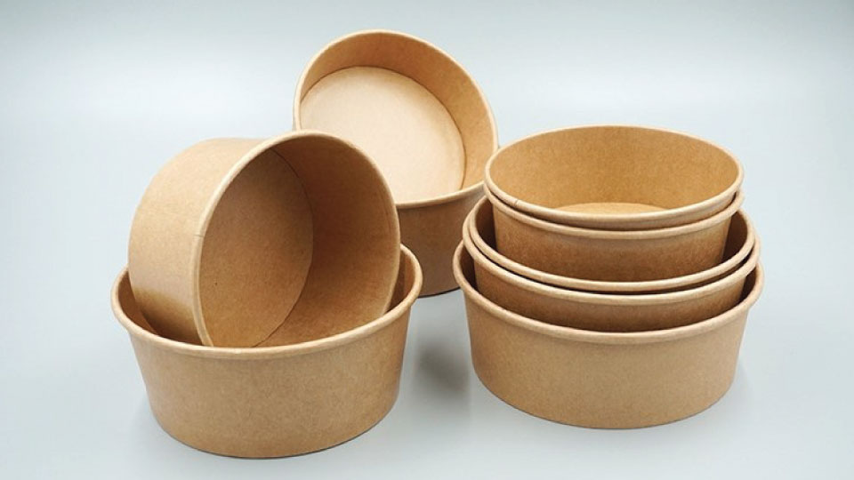 Paper bowls for takeaway and food packaging