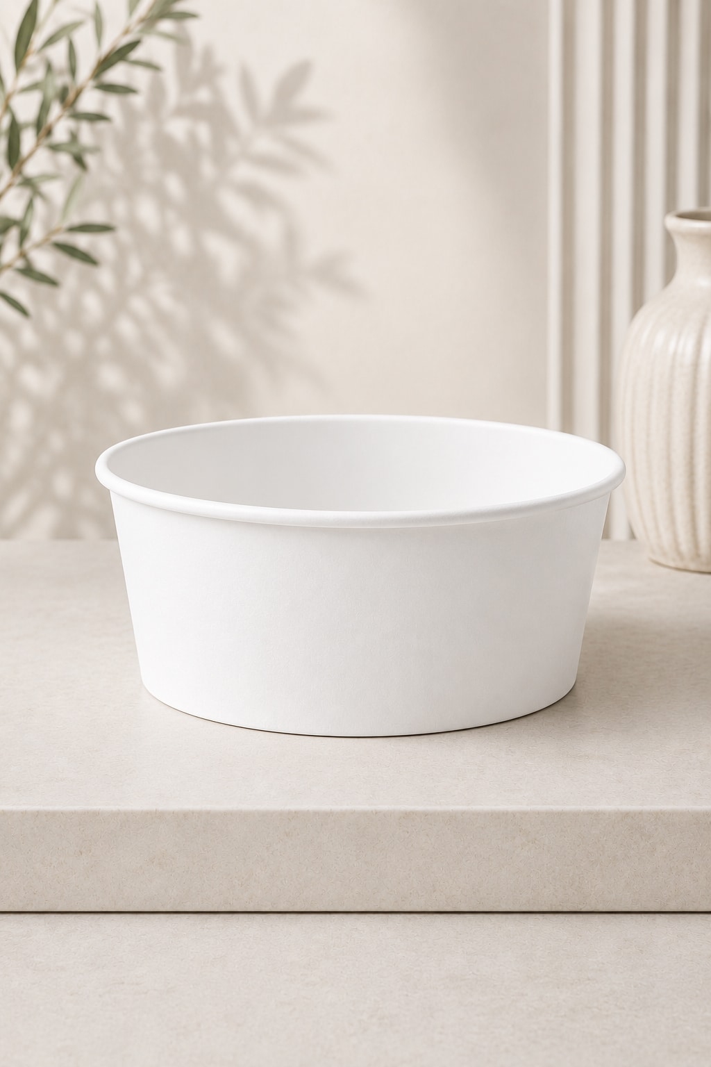 1000ml White Paper Bowl