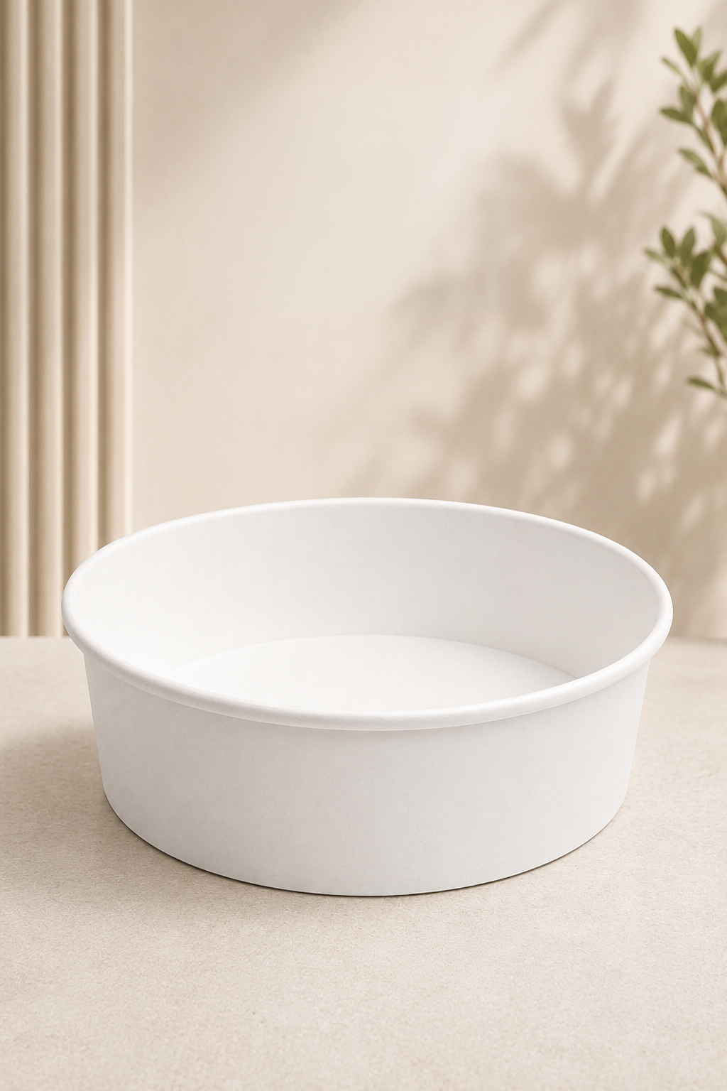 1300ml White Paper Bowl