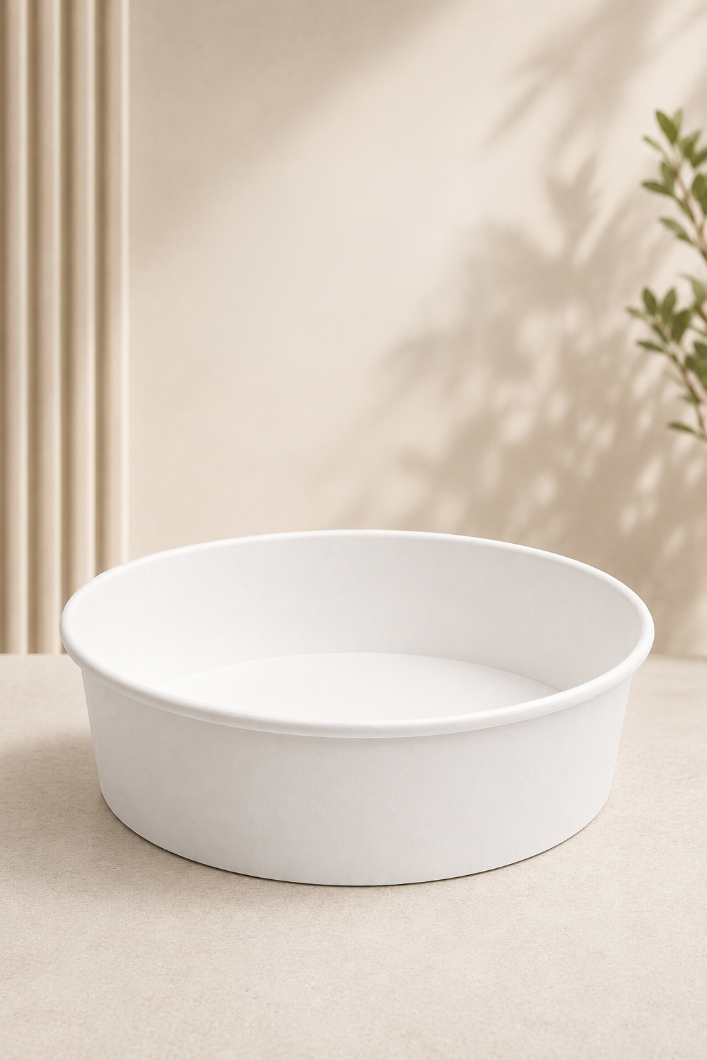 500ml White Paper Bowl