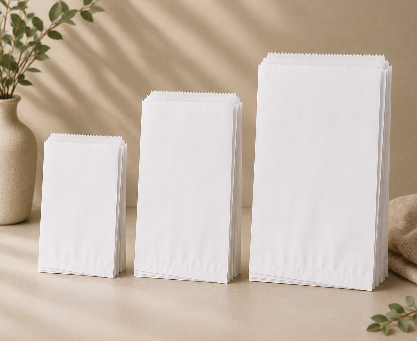 White packaging covers for retail gifting and events