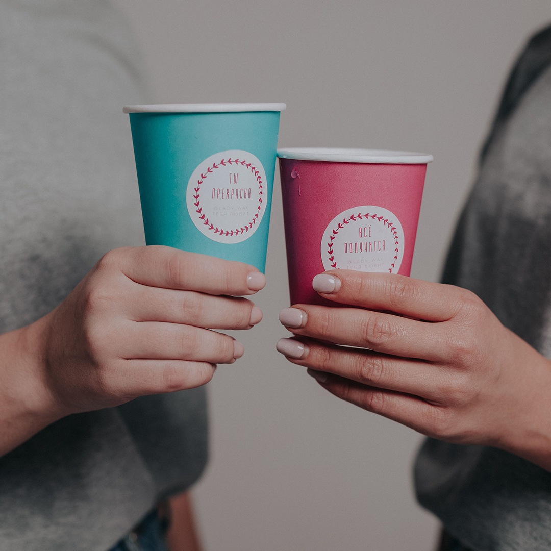 Custom Printed Cups with Colourful Branding